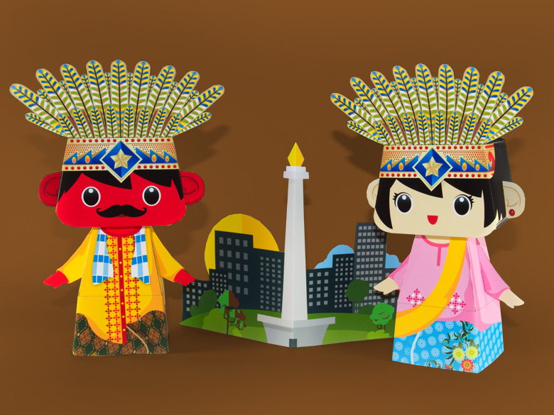 ondel ondel chibi version salazad wayang papertoy ondel ondel chibi version salazad